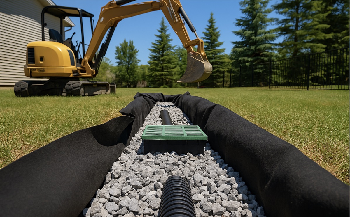French Drain Installation