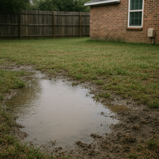 Yard flooding problem