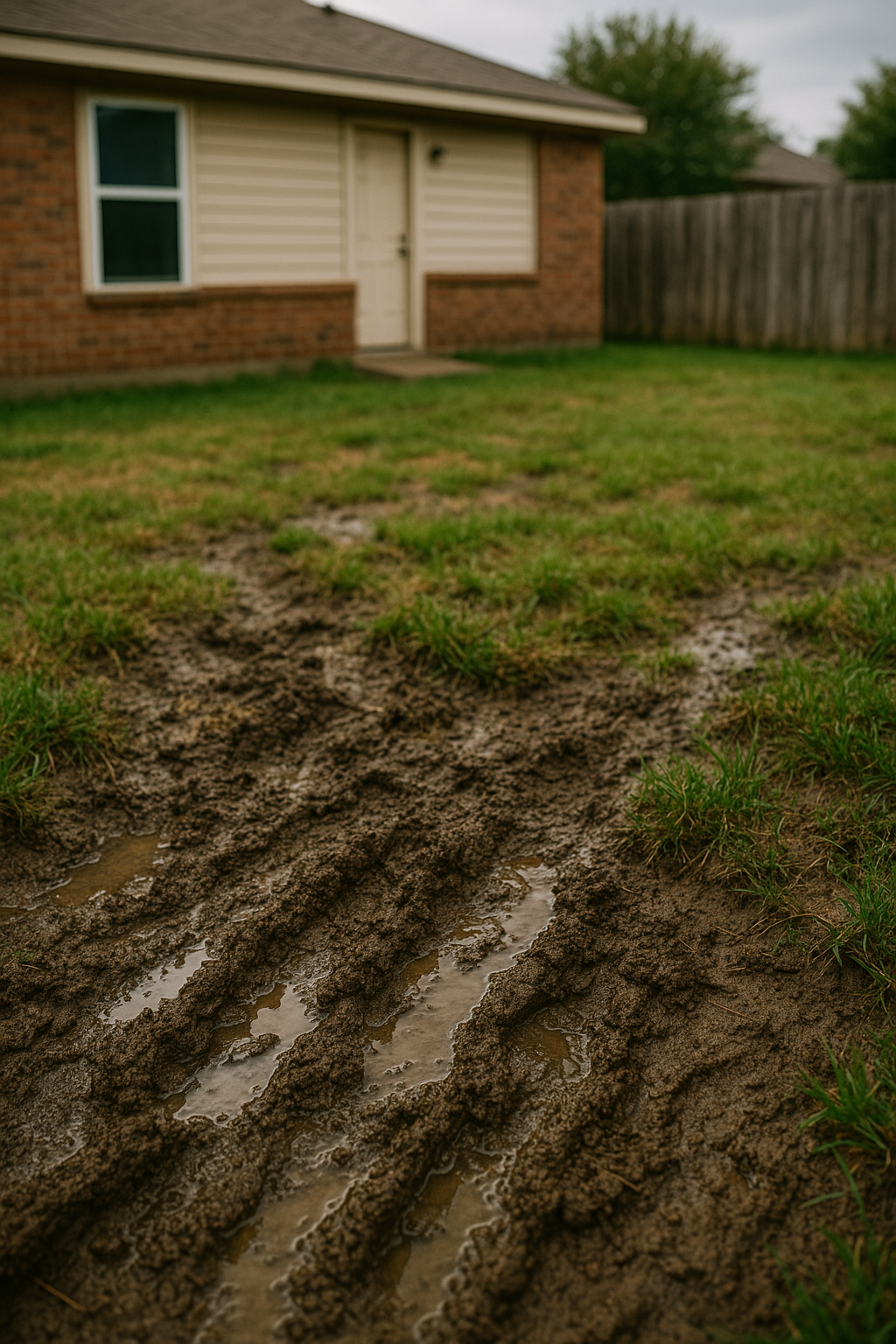 Muddy yard problem